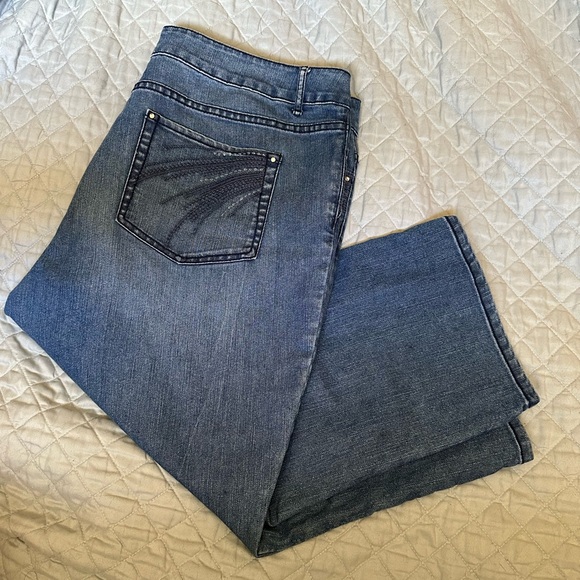 🍉Denver Hayes crop jeans lightweight, stretchy 18 x 22 GUC - Picture 9 of 15